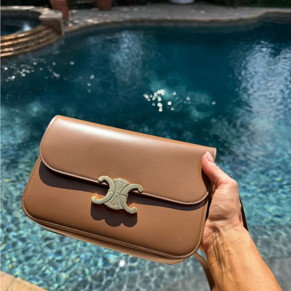 CELINE CLASSIQUE TRIOMPHE BAG IN SHINY CALFSKIN IN BRONZE - Picture 12 of 12